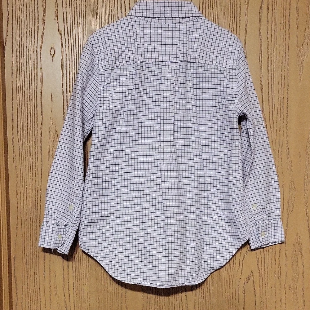 Ralph Lauren White and Blue Plaid Shirt